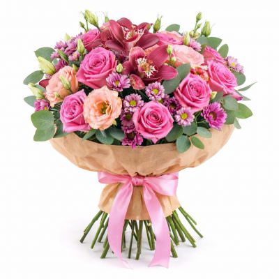 Букет из свежих цветов «Фантазия»