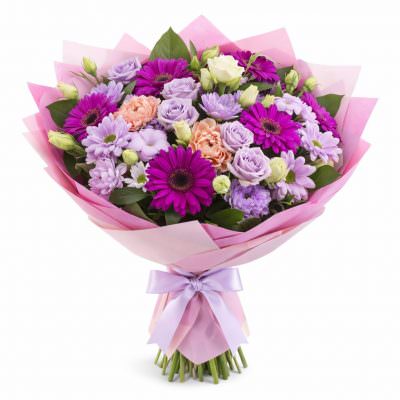 Букет из цветов «Сиреневый шарм»