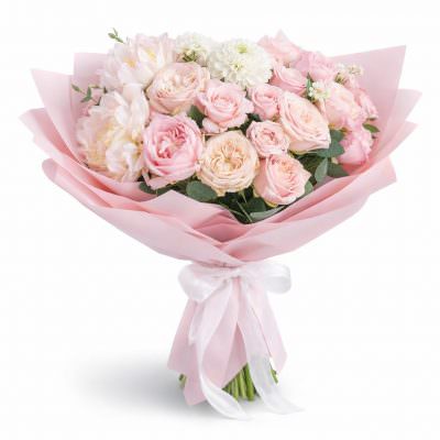 Красивый букет из ароматных цветов «Светлая радость»