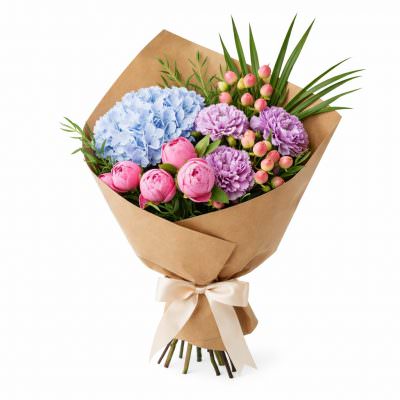 Дизайнерский букет живых цветов «Роскошный расцвет»