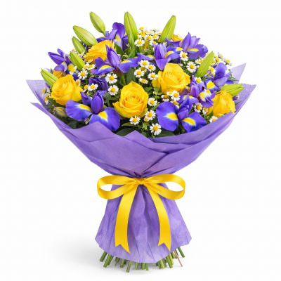 Букет из цветов «Радужный свет»