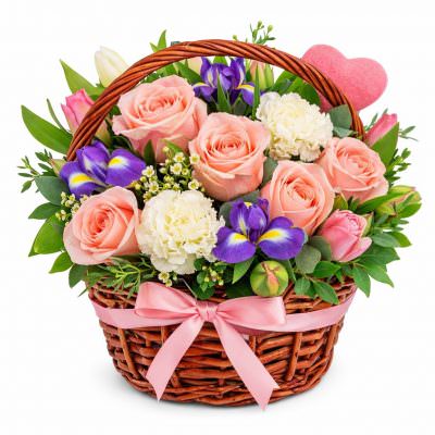 Композиция из свежих цветов «Цветочная фантазия»