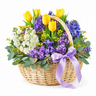 Корзинка цветов «Цветочная симфония»