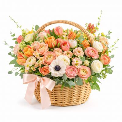 Красивая композиция ароматных цветов «Летнее утро»