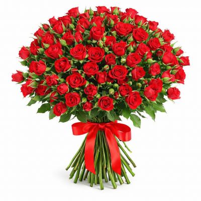 Розы Кустовые красные