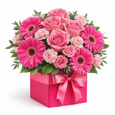 Букет в коробке «Нежное утро»