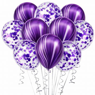 Букет из шаров «Фиолетовые блестки»