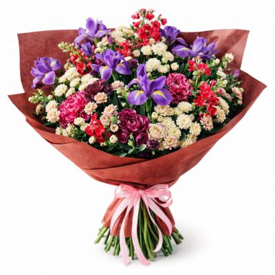 Дизайнерский букет живых цветов «Волшебное сияние»