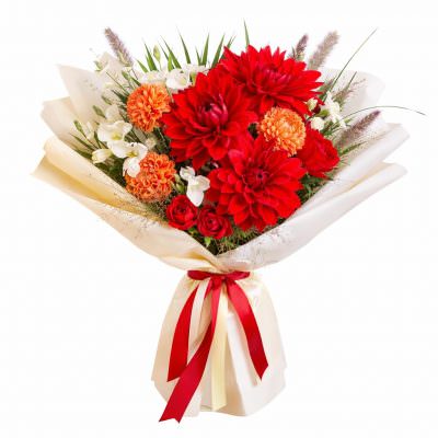 Букет из ароматных цветов «Праздничная палитра»