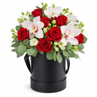 Коробка с цветами «Секрет любви»