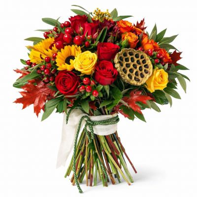Премиальный букет «Огненный акцент»
