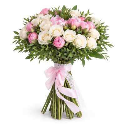 Букет невесты «Белые облака»