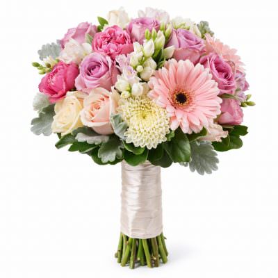 Свадебные букеты невесты из гербер