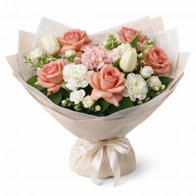 Красивый букет свежих цветов «Рассветная гармония»