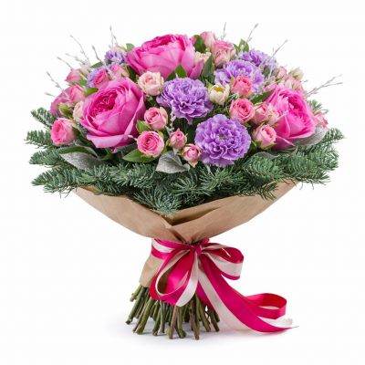 Букет ароматных цветов «Лесное очарование»