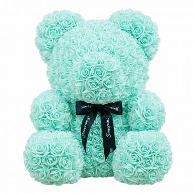 Мишка из роз тиффани (40 см)