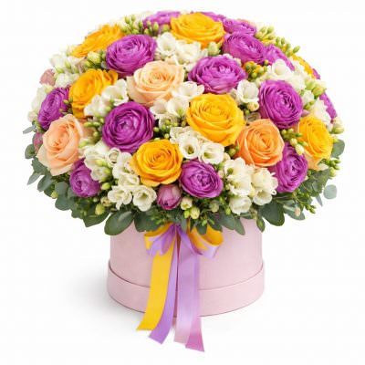 Коробка с цветами «Волшебный миг»