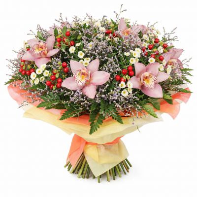 Премиальный букет «Нежный закат»