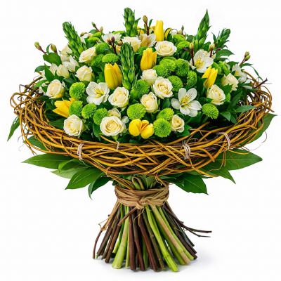 Красивый букет из цветов «Ароматный аккорд»
