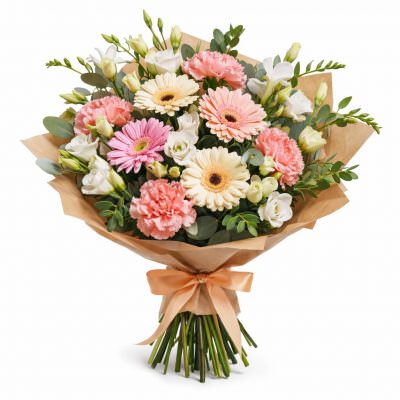 Подарочный букет из цветов «Розовая нега»