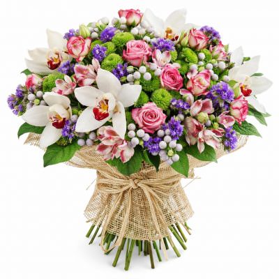 Красивый букет из цветов «Летнее счастье»