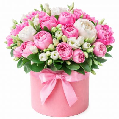 Шляпная коробка «Нежный блеск»