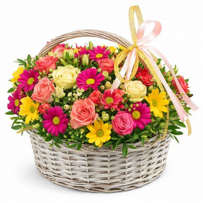 Корзина с цветами «Праздничное сияние»